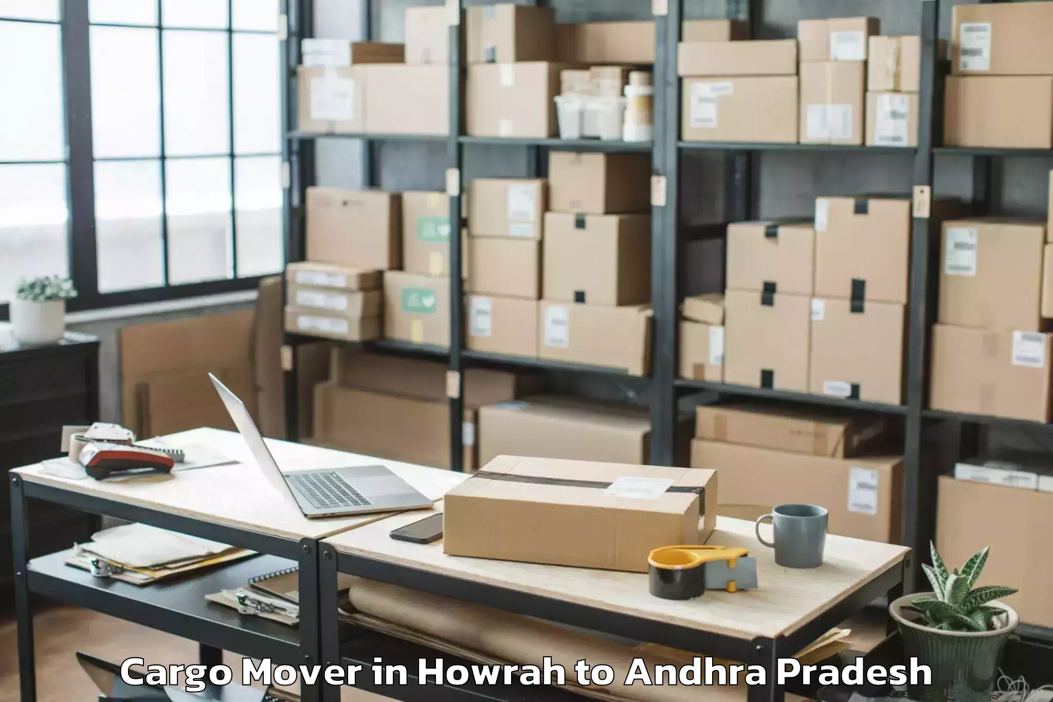 Hassle-Free Howrah to Bondapalle Cargo Mover